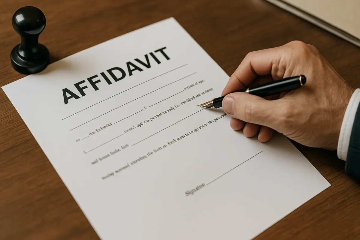 What Is an Affidavit in Legal Terms