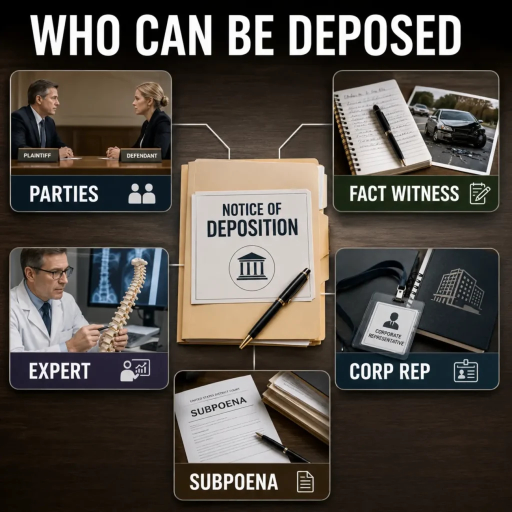 Who Can Be Deposed