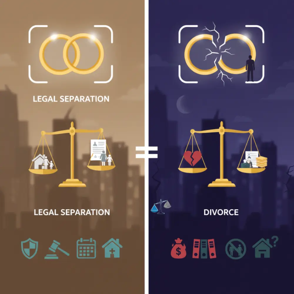 Key Legal Differences Between Separation and Divorce