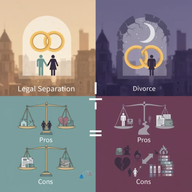 Legal Separation vs Divorce explanation