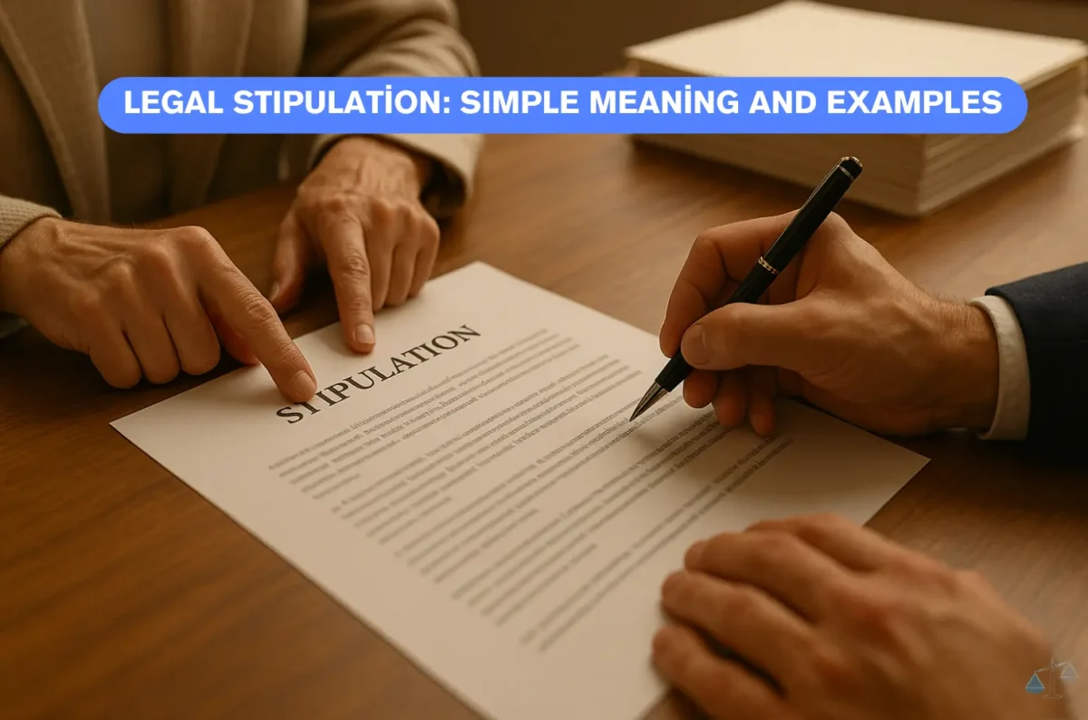 What Is Legal Stipulation