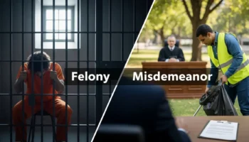 What Is the Difference Between a Felony and a Misdemeanor