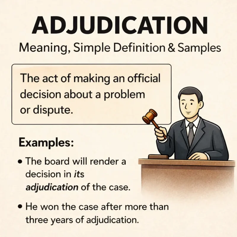 adjudication meaning and simple examples guide