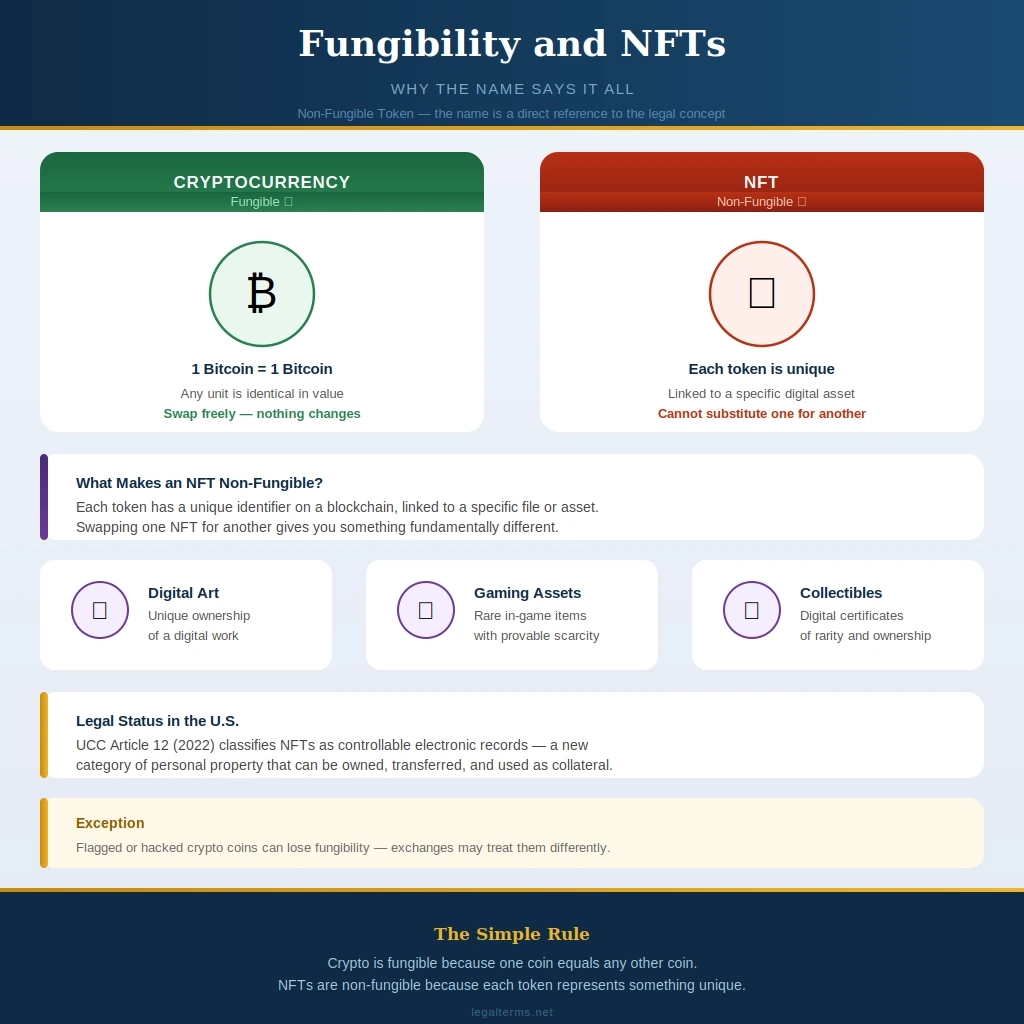 Fungibility and NFT