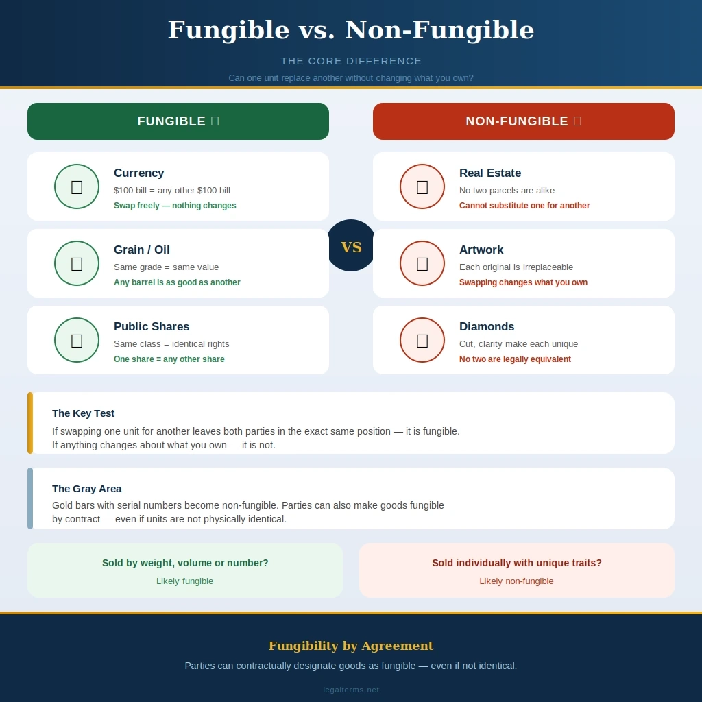 Fungible vs Nonfungible Diagram