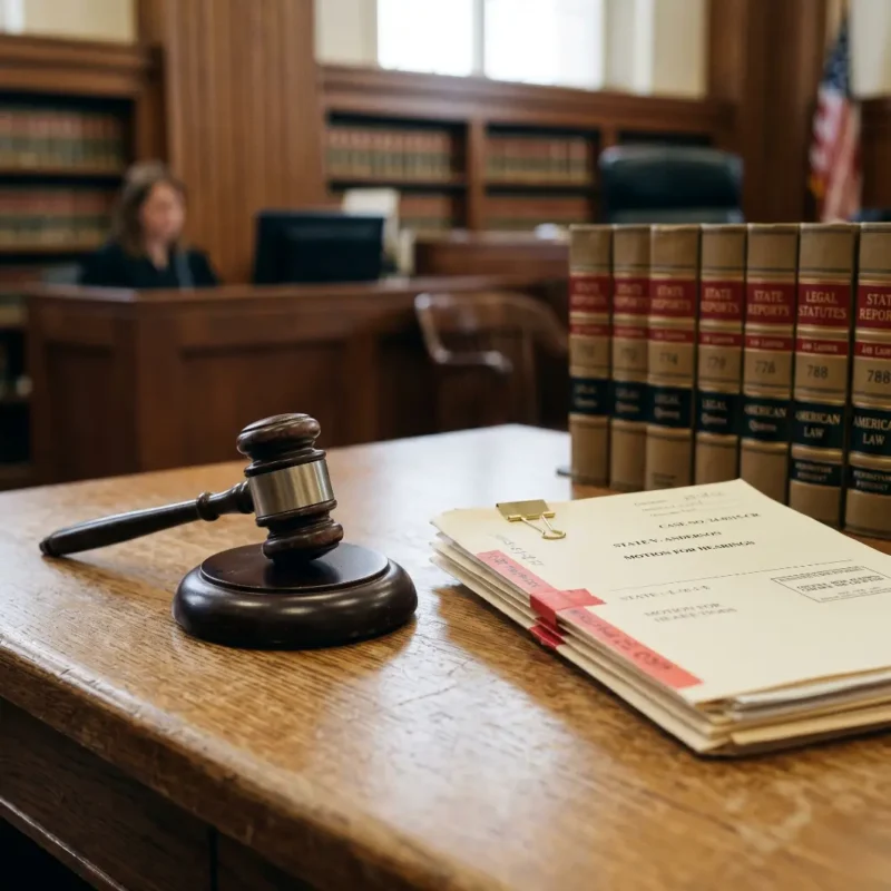 court order document with judge gavel on desk