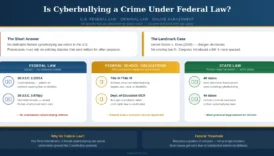 is cyberbullying a crime under federal law diagram showing federal state and school legal framework