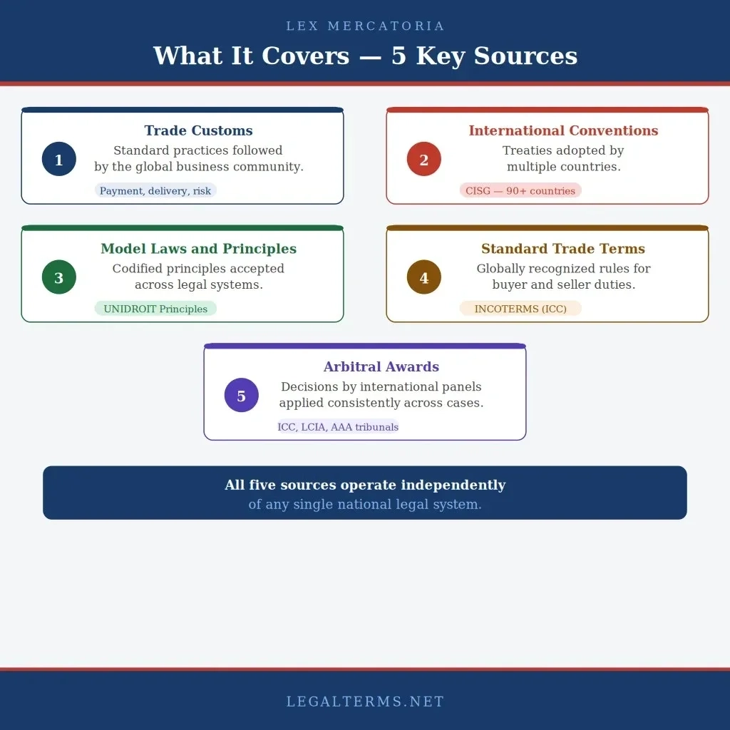 Lex Mercatoria - What It Covers