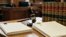 subpoena and court order documents side by side on desk