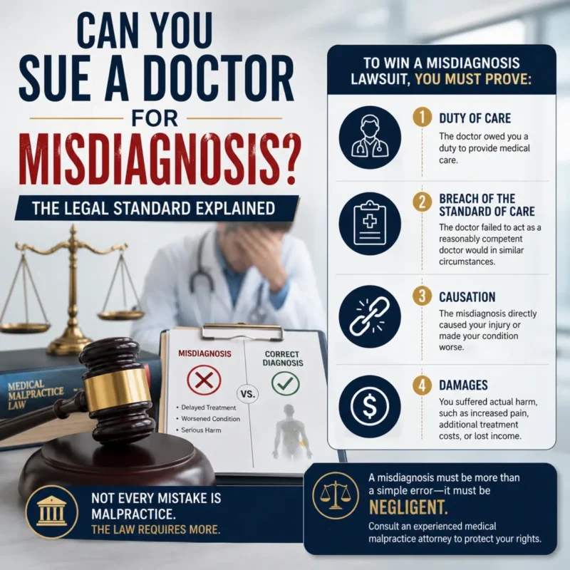 Diagram for Can You Sue a Doctor for Misdiagnosis
