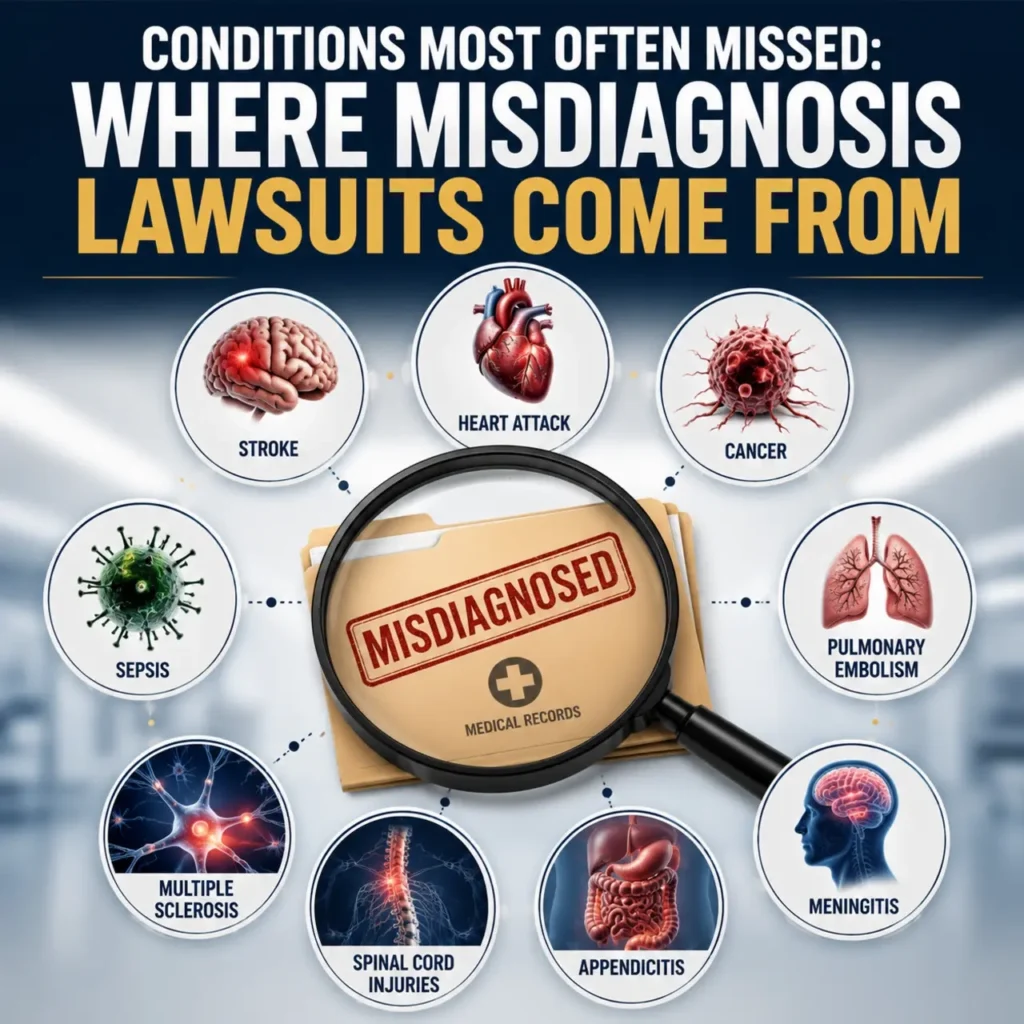Image for Conditions Most Often Missed: Where Misdiagnosis Lawsuits Come From