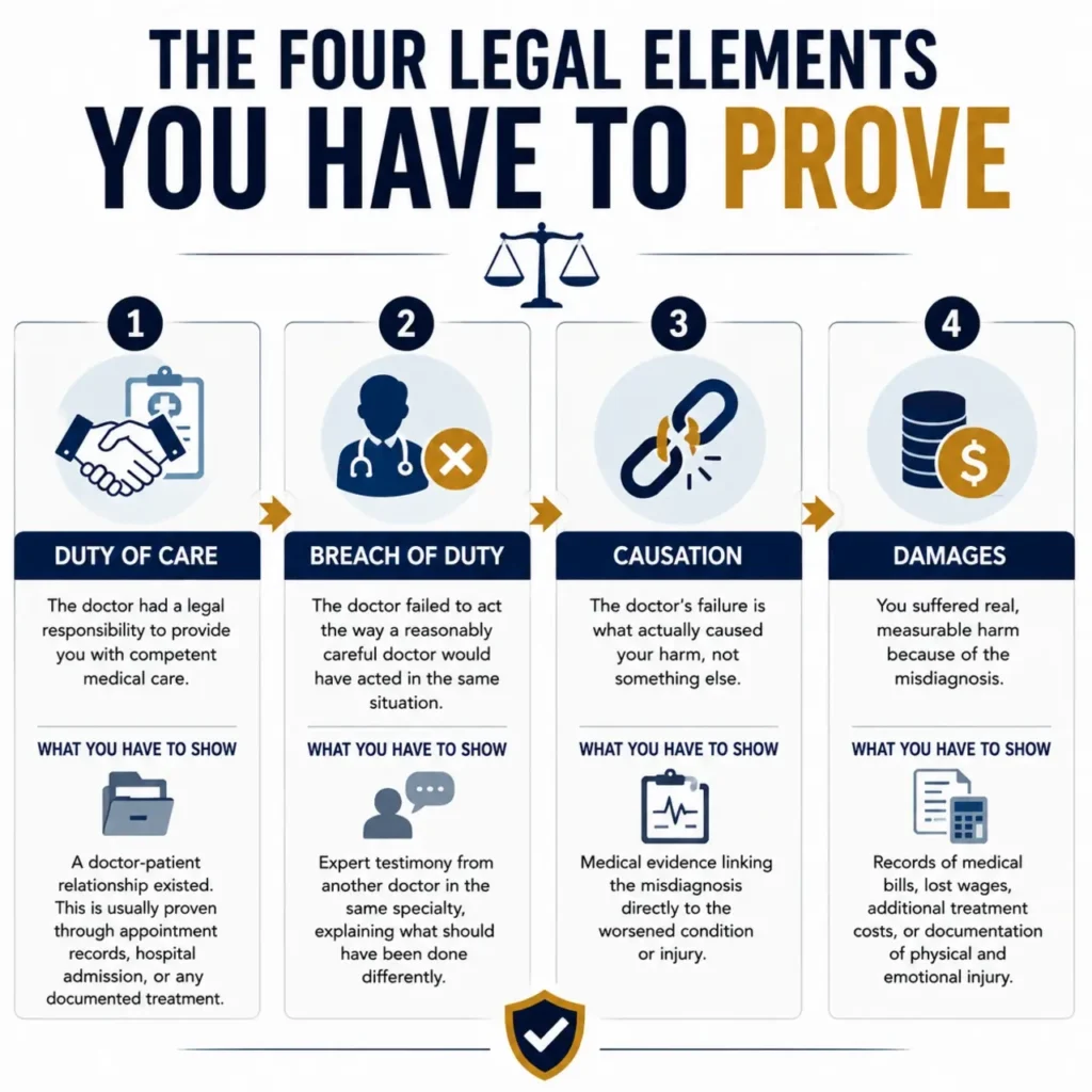 The Four Legal Elements You Have to Prove For Sue a Doctor