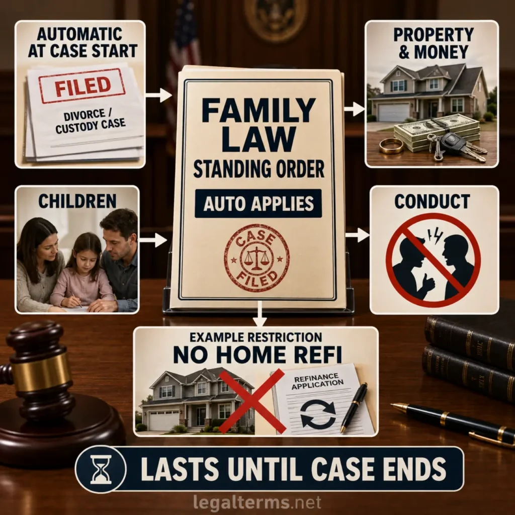 How Standing Orders Work in Family Law Cases