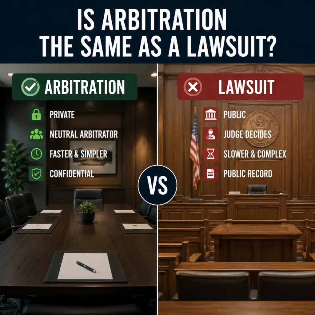 Is Arbitration the Same as a Lawsuit
