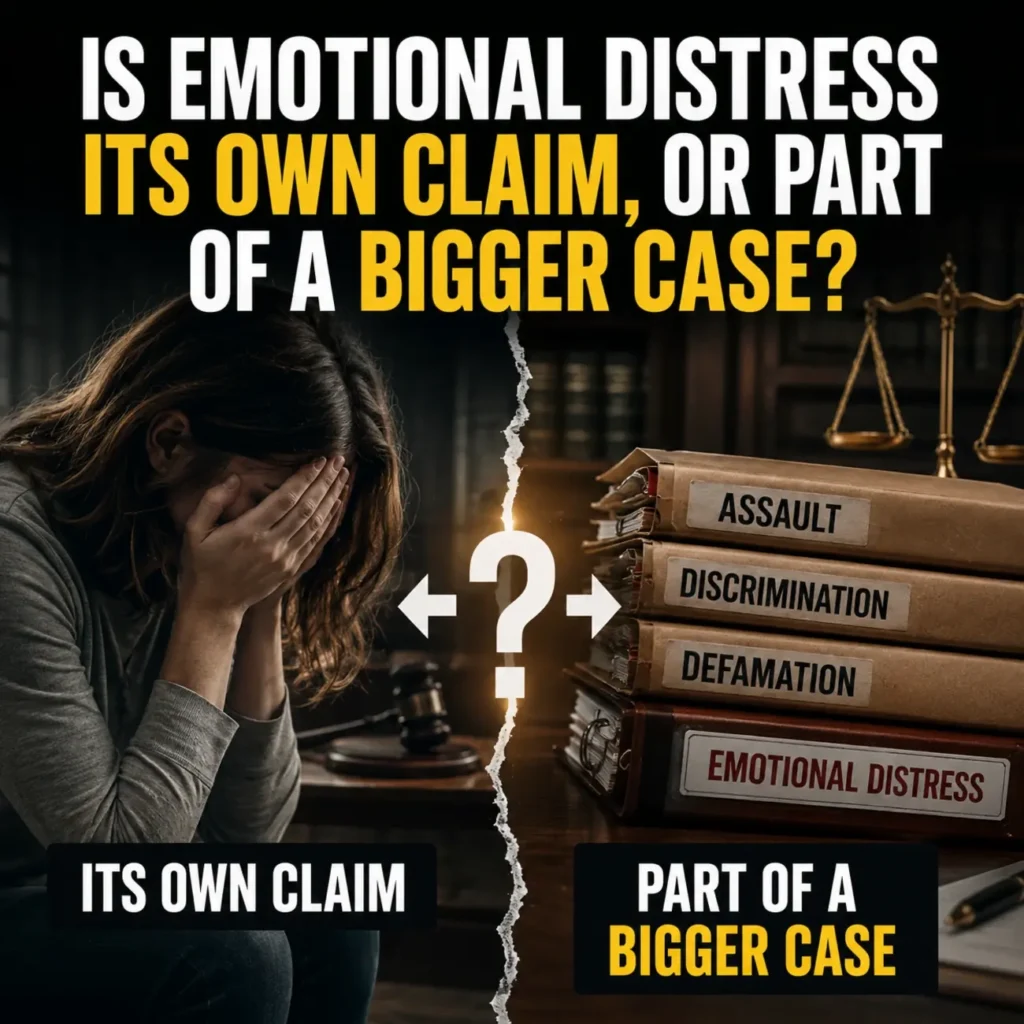 Is Emotional Distress Its Own Claim or Part of a Bigger Case