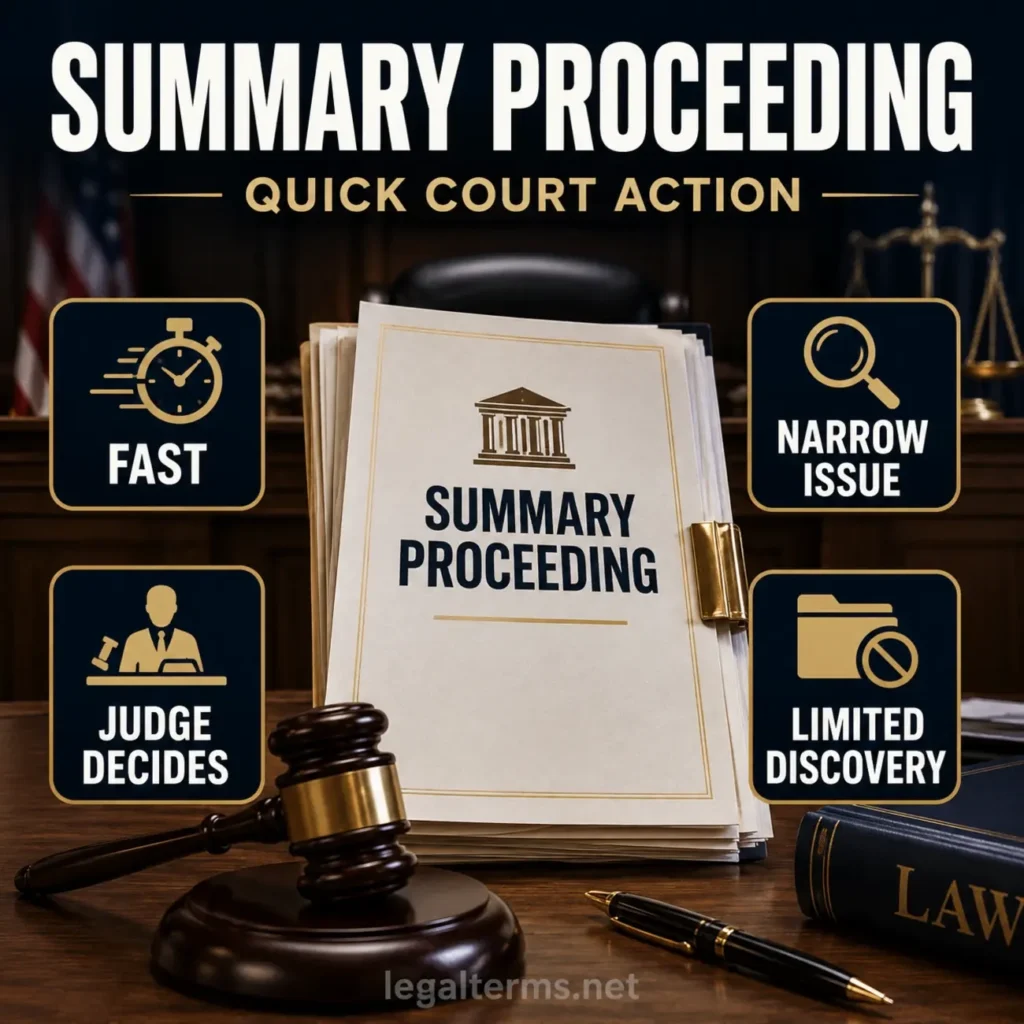 Summary Proceeding Meaning