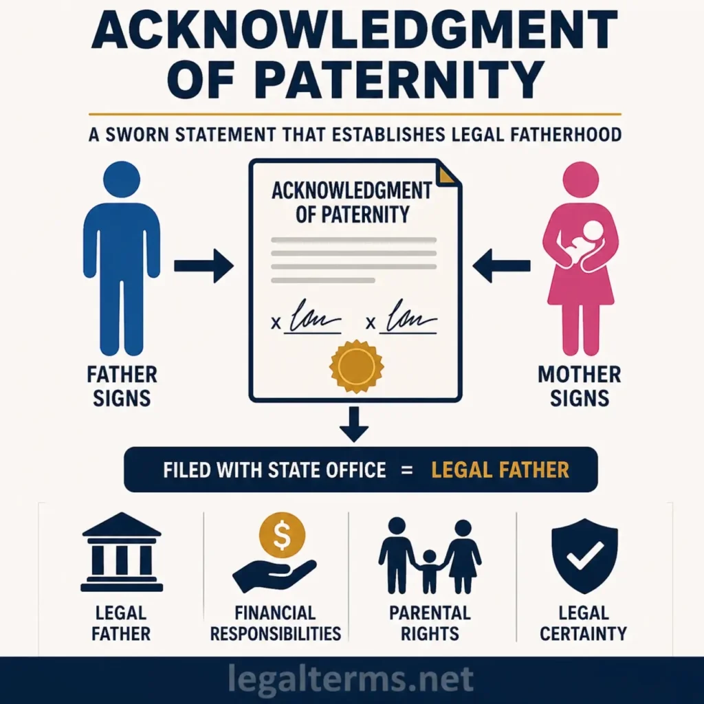 acknowledgment of paternity meaning
