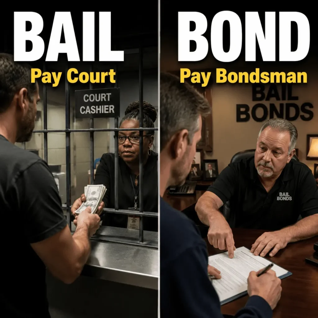 difference between bail and bond