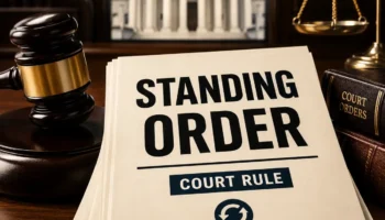 legal standing order definition and meaning