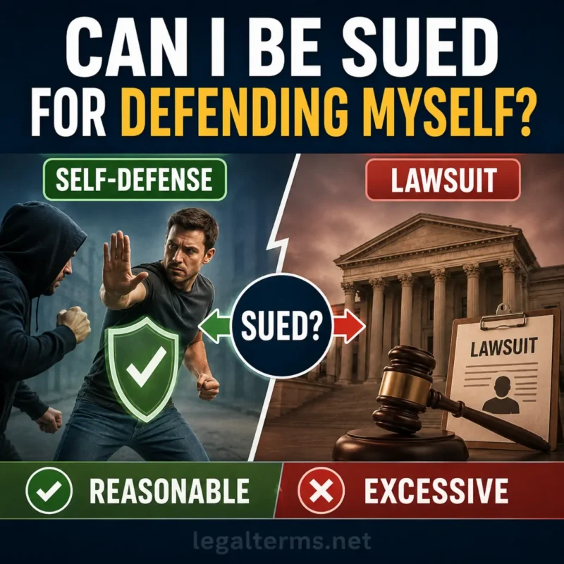 Can I Be Sued for Defending Myself?