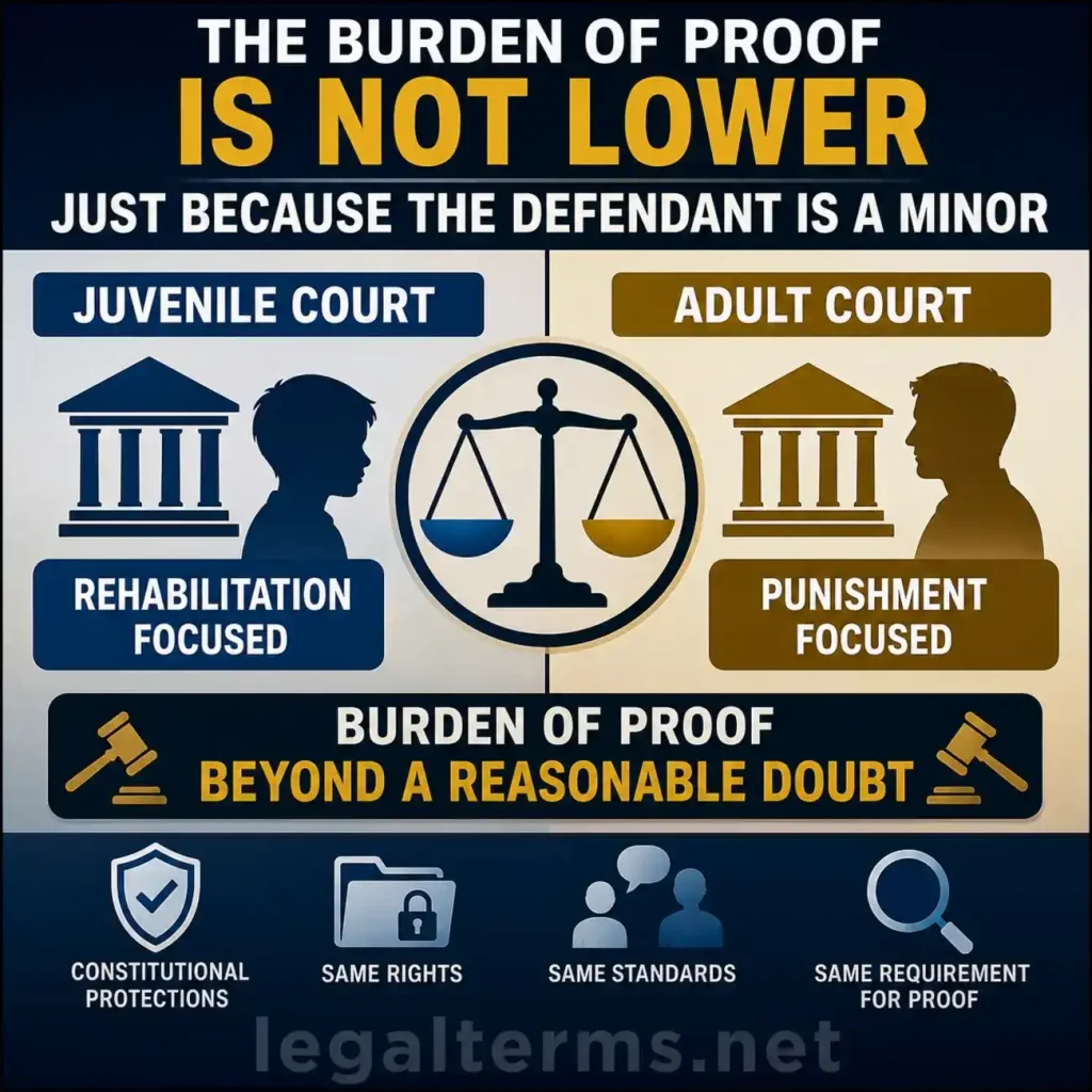 The Burden of Proof Is Not Lower Just Because the Defendant Is a Minor